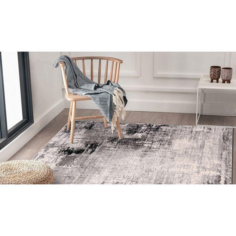 World Rug Gallery Dublin Contemporary Abstract Area Rug - Yellow 3'3"x5'