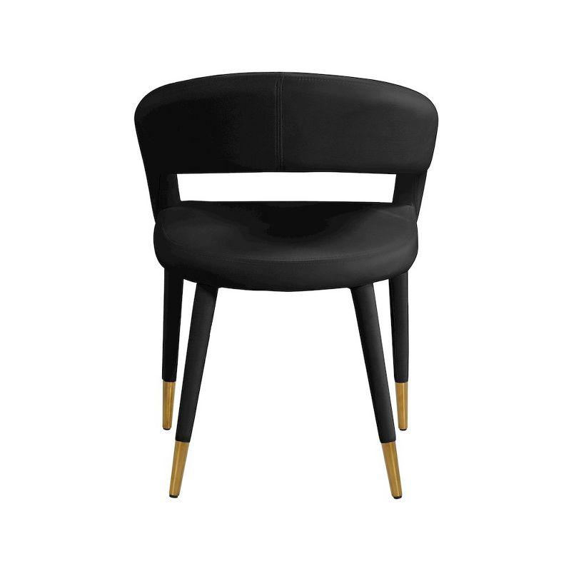 Meridian Furniture,Destiny Black Velvet Dining Chair