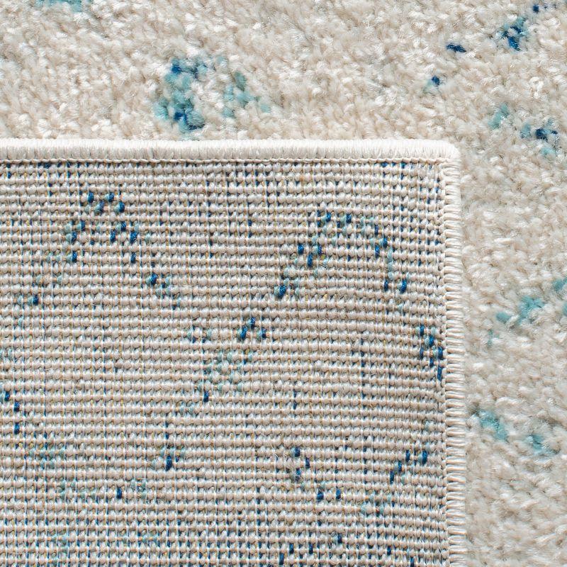 Madison 700 MAD798 Power Loomed Indoor Area Rug - Ivory/Aqua - 9'x12' - Safavieh
