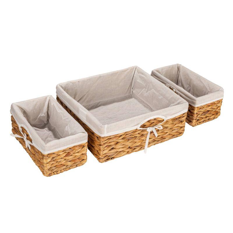 Wicker Coastal Wicker Basket - Set of 3