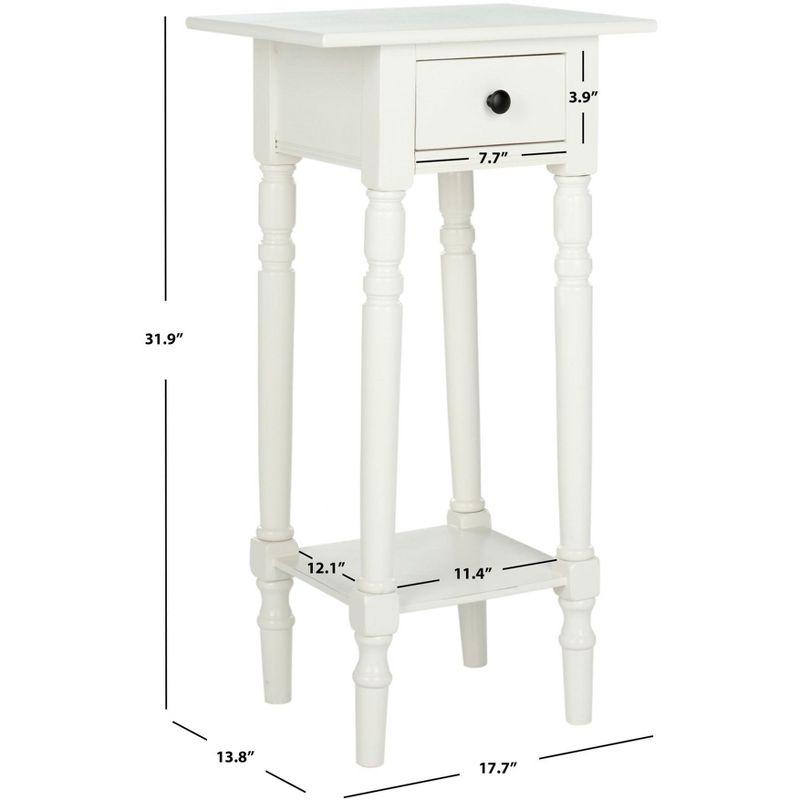 Sabrina End Table - AMH5704C - Distressed Cream - Safavieh Couture