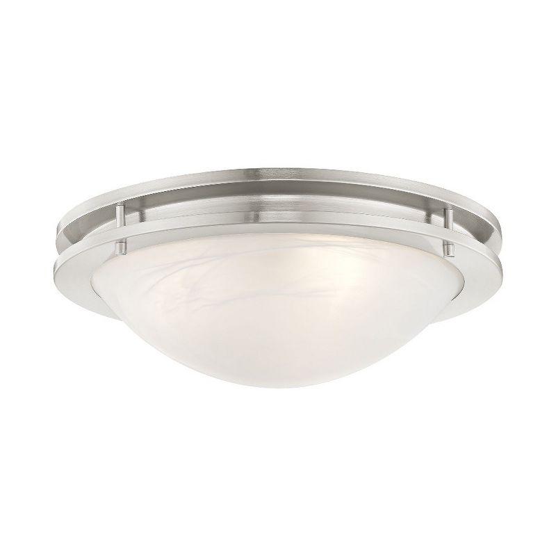 Livex Lighting Ariel 3 - Light Flush Mount in  Brushed Nickel