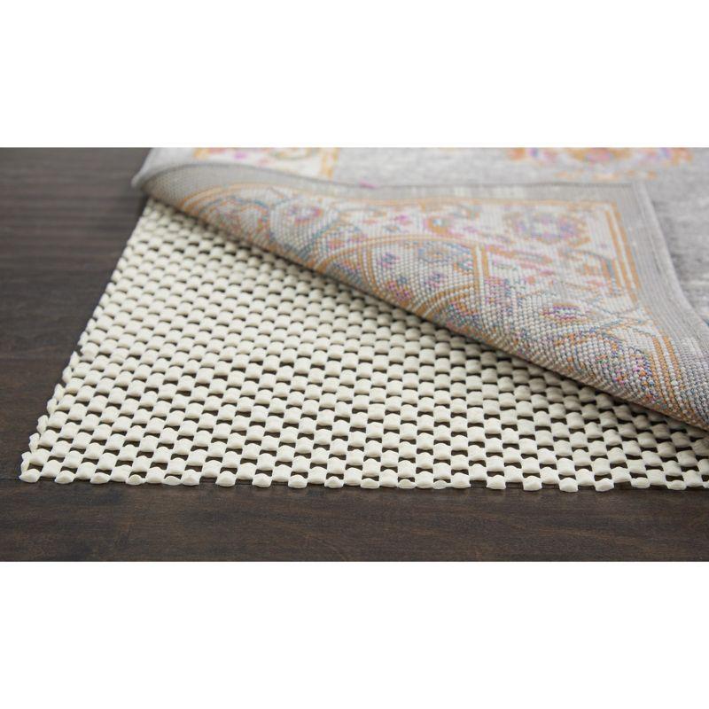 Grid-Loc Ivory 7'6" X 9'8" Non-Slip Rug Pag