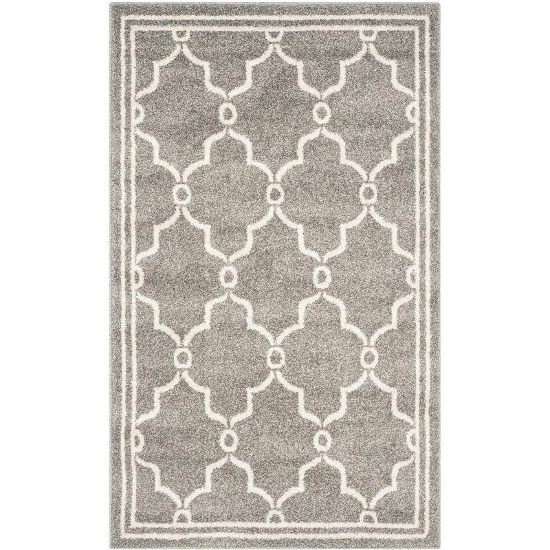 Amherst AMT414 Power Loomed Indoor Accent Rug - Dark Grey/Beige - 3'x5' - Safavieh