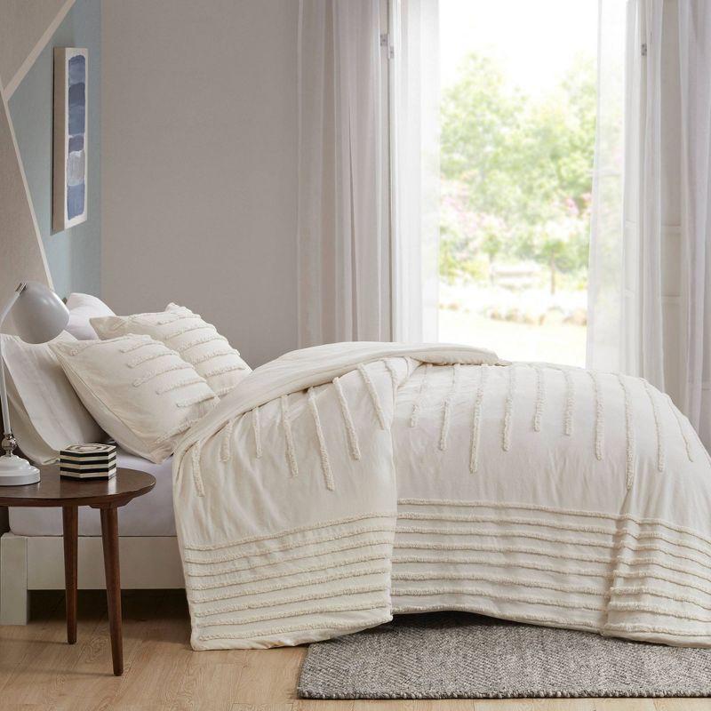 Intelligent Design Mercer Cotton Chenille Duvet Cover Set