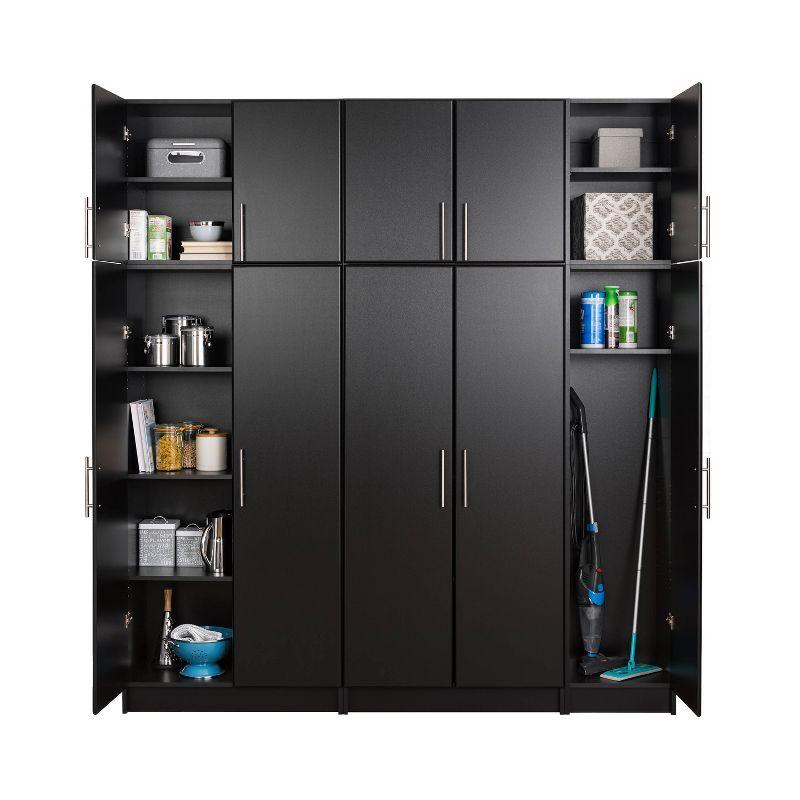 Elite Black 50" Laminated Composite Wood Cabinet with Adjustable Shelving