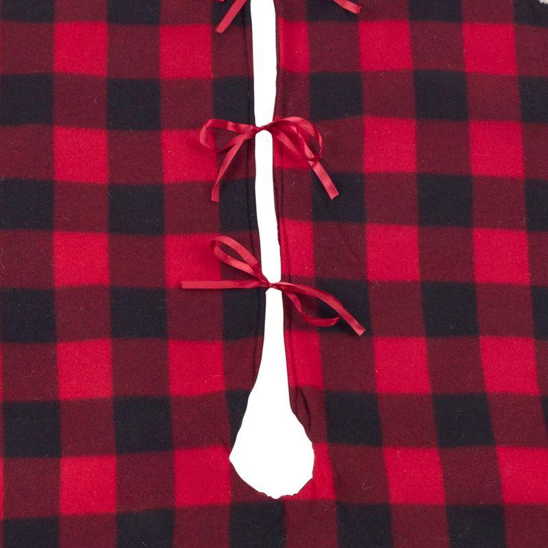 Saro Lifestyle Buffalo Plaid Christmas Tree Skirt