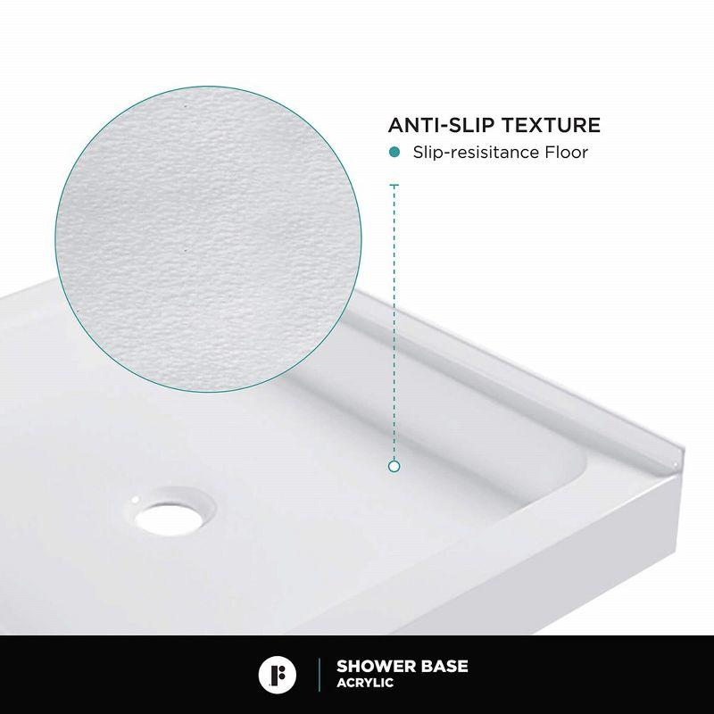 Fine Fixtures Double Threshold Acrylic Shower Base