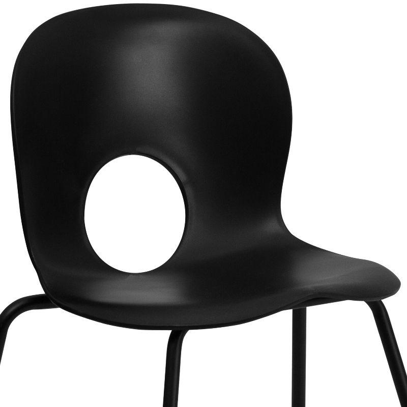 Emma and Oliver Multipurpose Designer Plastic Cafe Stack Chair