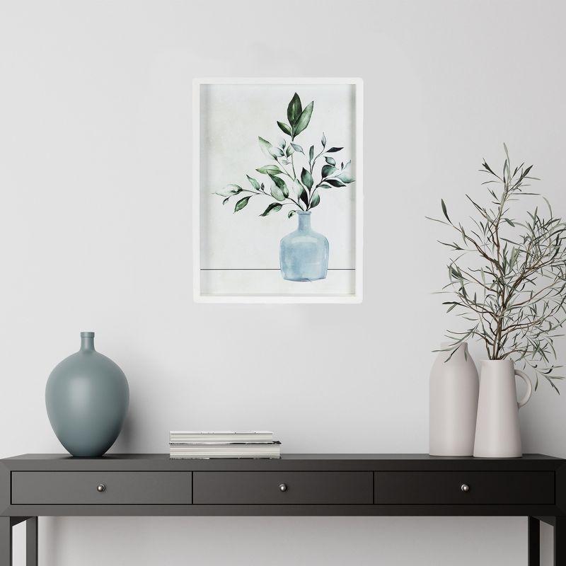 Northlight Greenery with Vase Wooden Framed Wall Art - 15.5" x 12"
