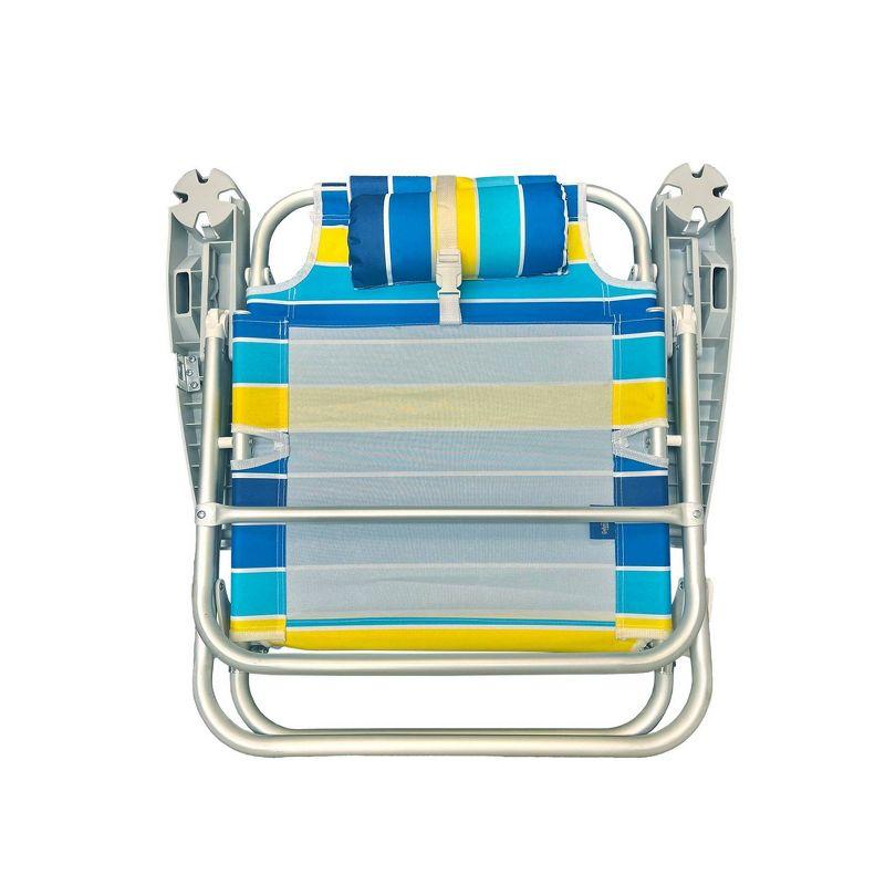 Caribbean Joe Oversized Deluxe Backpack Outdoor Portable Beach Chair - Bold Stripe