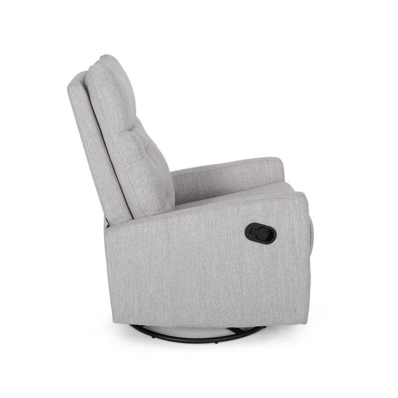 Woodglen Contemporary Glider Swivel Recliner Light Gray - Christopher Knight Home