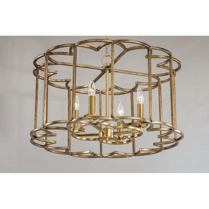 Maxim Lighting Helix 4 - Light Chandelier in  Bronze Fusion