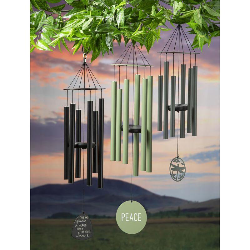 27"H Laser Cut Metal Hand Tuned Windchime, Dragonfly, Scale "C"
