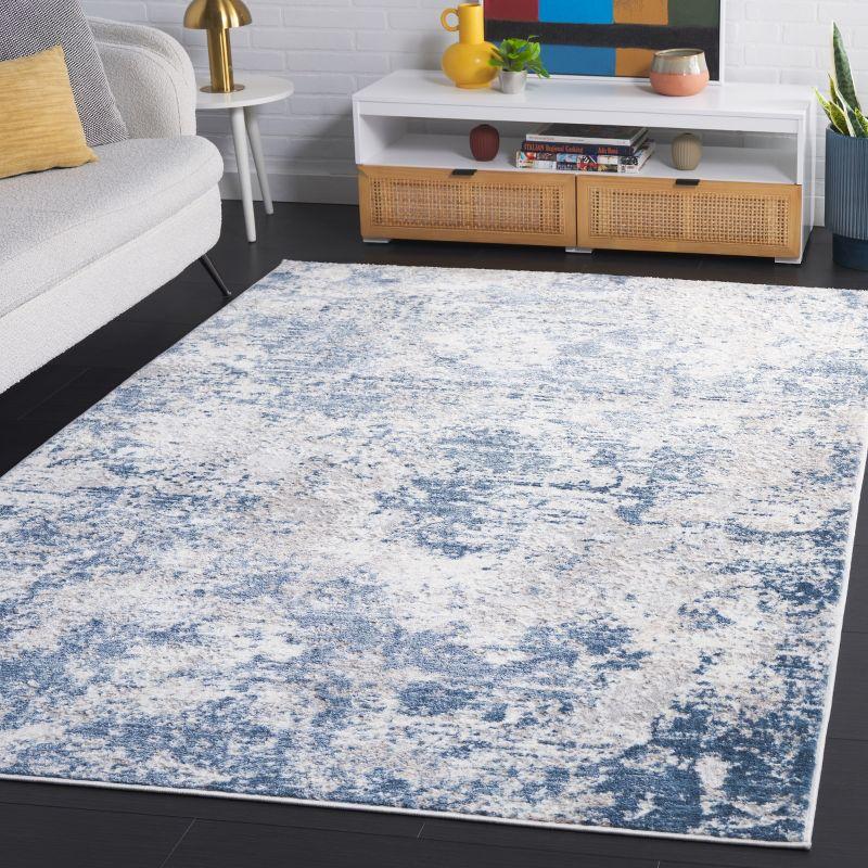 Amelia ALA705 Power Loomed Area Rug - Grey/Blue - 3'x3' - Safavieh.