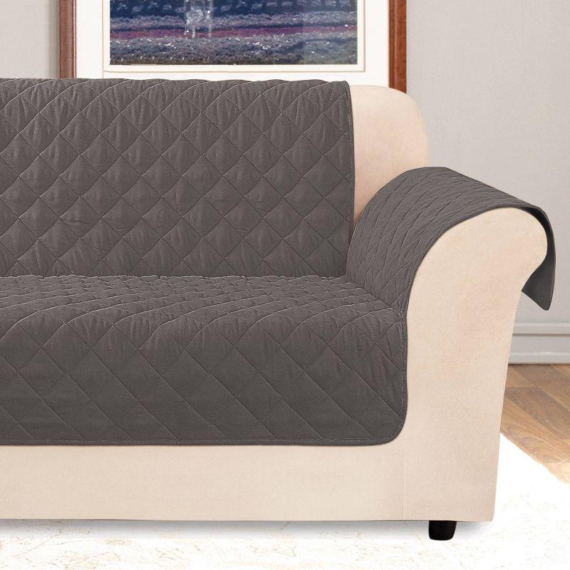 Polyester Box Cushion Sofa Slipcover