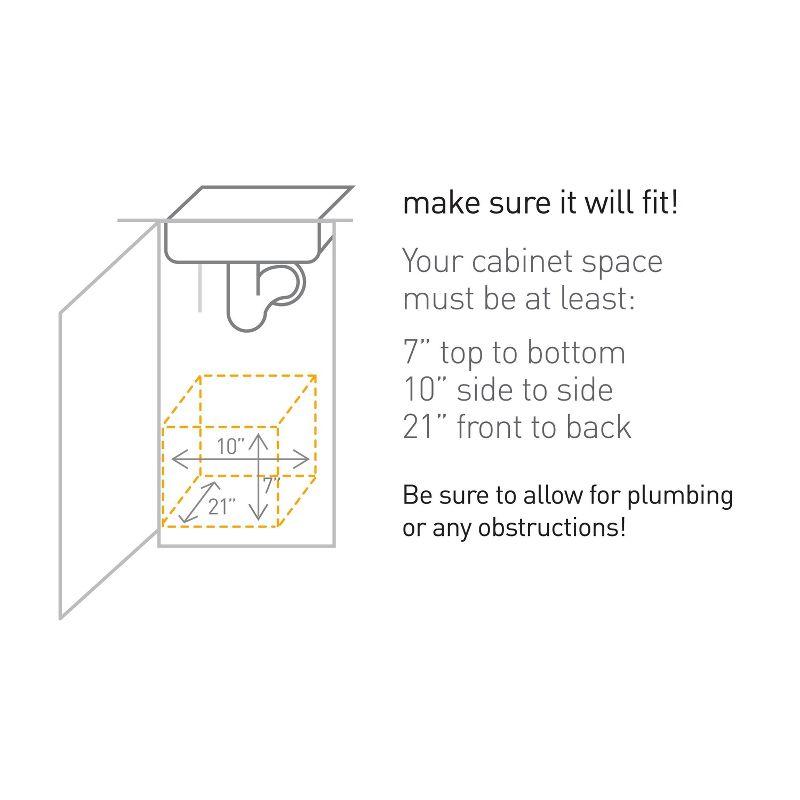 simplehuman 9" Pull-Out Kitchen Cabinet Organizer Stainless Steel Frame