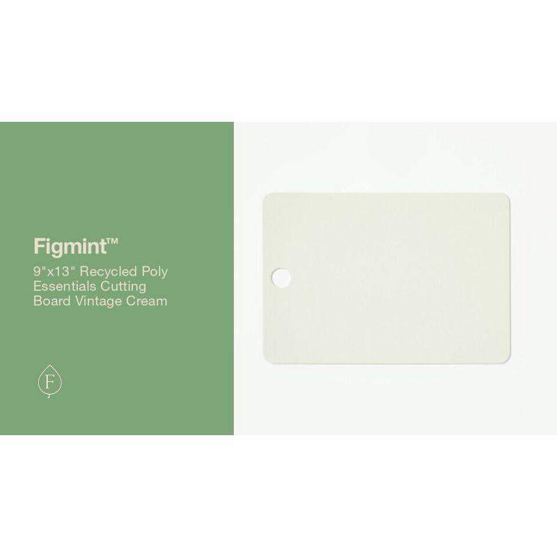 9"x13" Recycled Poly Essentials Cutting Board Vintage Cream - Figmint™: Reversible, Dishwasher-Safe