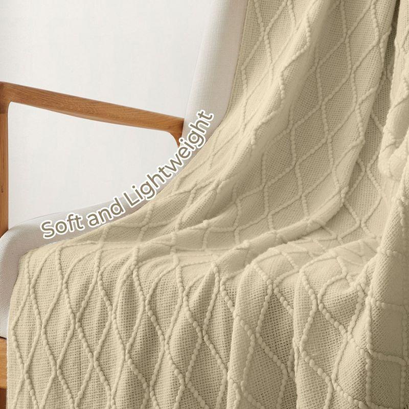 Peace Nest 50"x60" Diamond Knit Throw Blanket