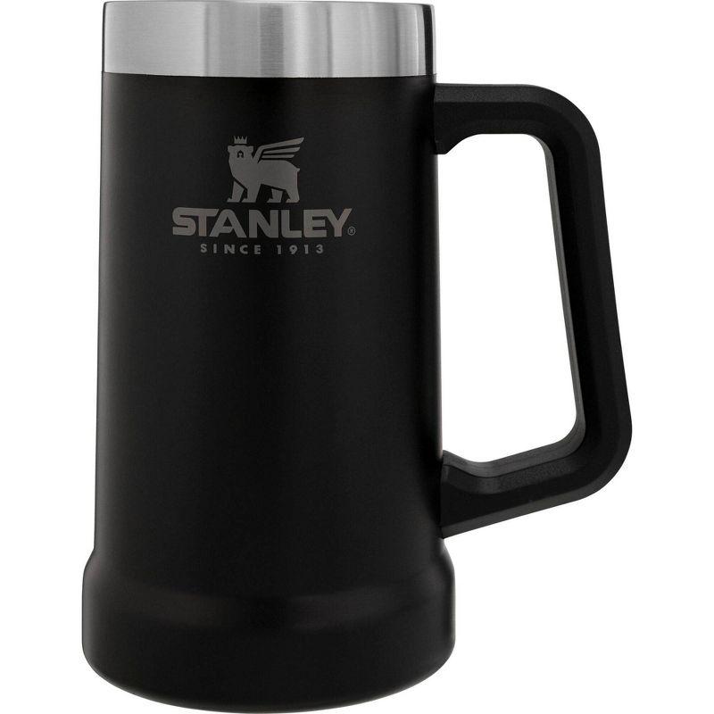 Stanley 24 oz Matte Black Stainless Steel Beer Stein