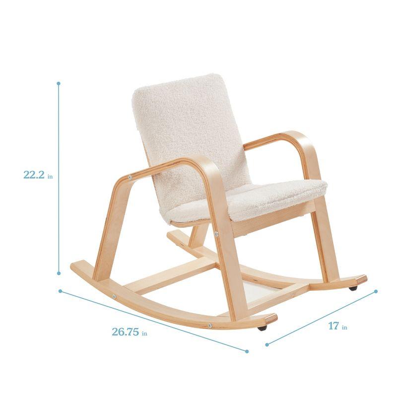 ECR4Kids Bentwood Rocking Chair with Cushion, Kids Furniture