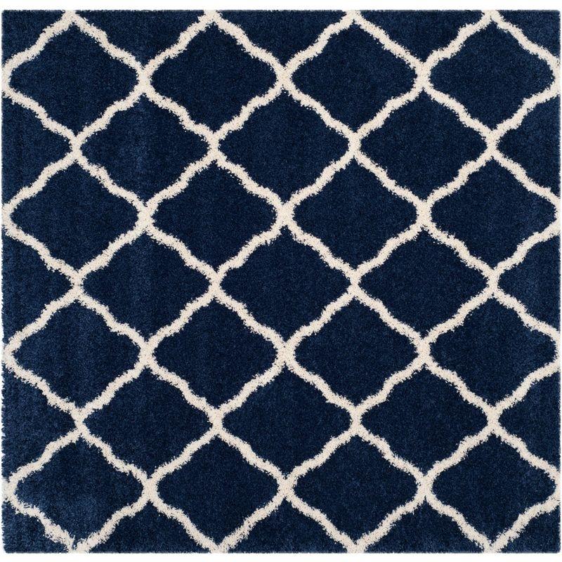 Hudson Shag SGH283 Power Loomed Indoor Accent Rug - Navy/Ivory - 2'3"x3'9" - Safavieh.