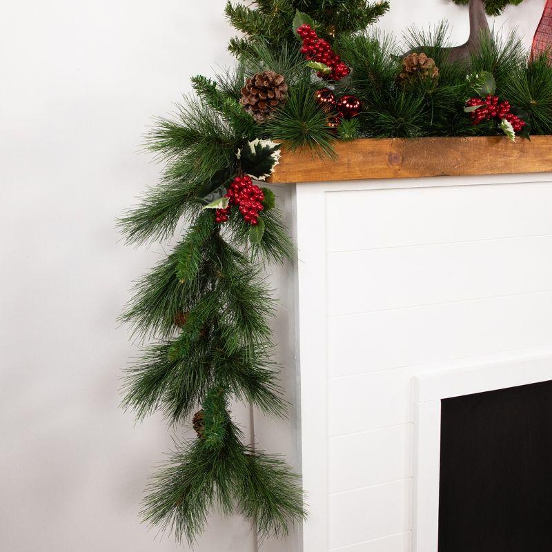Northlight 9' x 14" Unlit White Valley Pine Artificial Christmas Garland