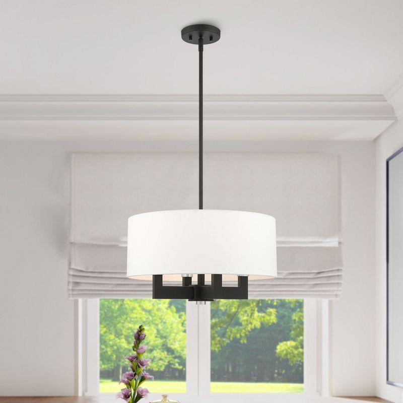 Livex Lighting Cresthaven 4 - Light Chandelier in  Black