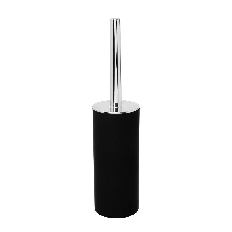 Soft Touch Toilet Brush Holder Black - Bath Bliss