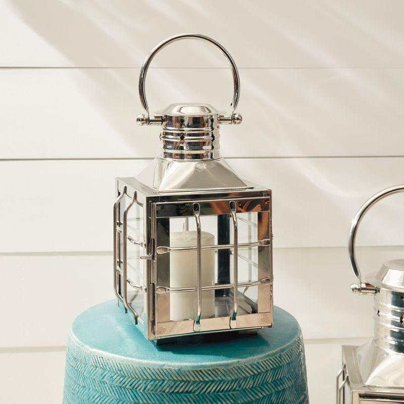 Maritime Stainless Steel Outdoor Lantern Candle Holders