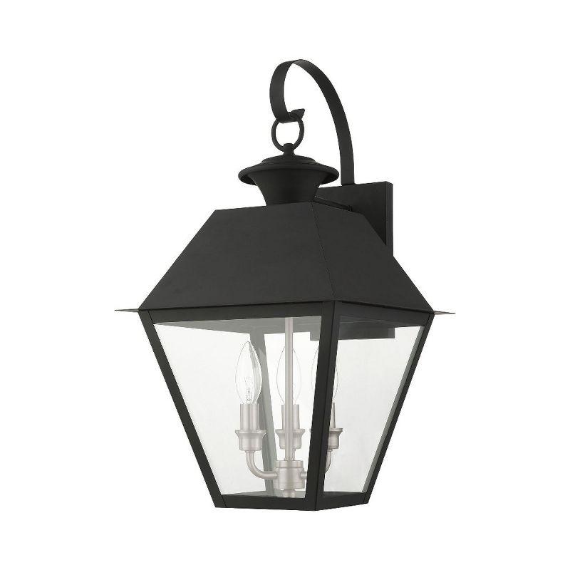 Livex Lighting Mansfield 3 - Light Wall Light in  Black