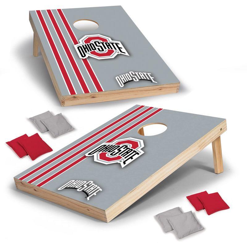 Ohio State Buckeyes 2'x3' Gray Wood Cornhole Set with Bean Bags