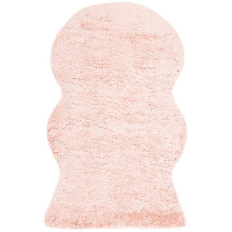 Faux Sheep Skin FSS515 Power Loomed Area Rug - Light Pink - 3'x5' - Safavieh.