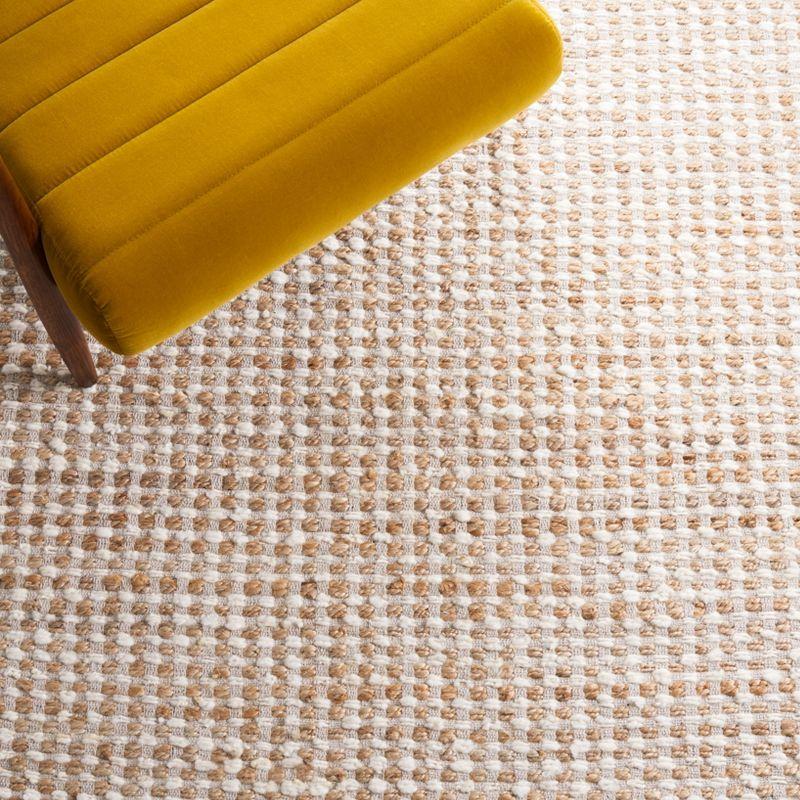 Natura NAT349 Flat Weave Indoor Area Rug - Beige/Ivory - 6'x6' - Safavieh