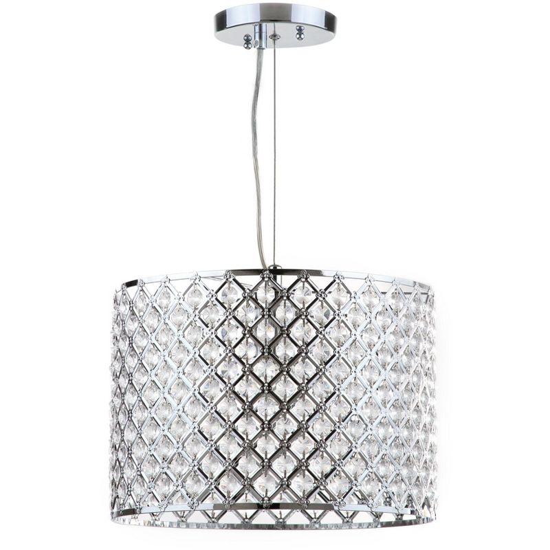 Silva Diamond Chandelier - LIT4444 - Clear/Chrome - Safavieh