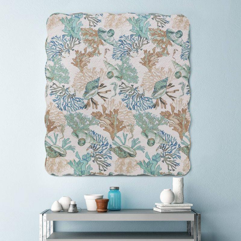 Barefoot Bungalow Atlantis Quilted Reversible Throw