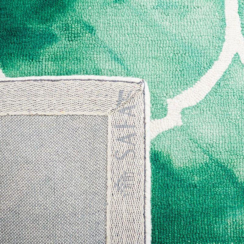 Dip Dye DDY685 Hand Tufted Area Rug - Green/Ivory - 7'x7' - Safavieh.