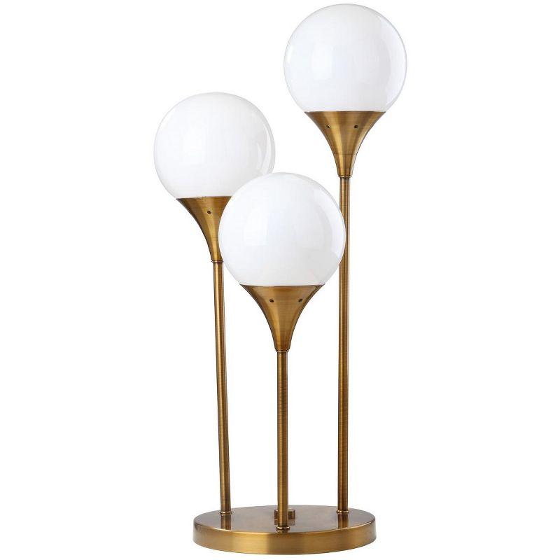 Marzio Brass Gold 25-Inch Modern 3-Orb Table Lamp