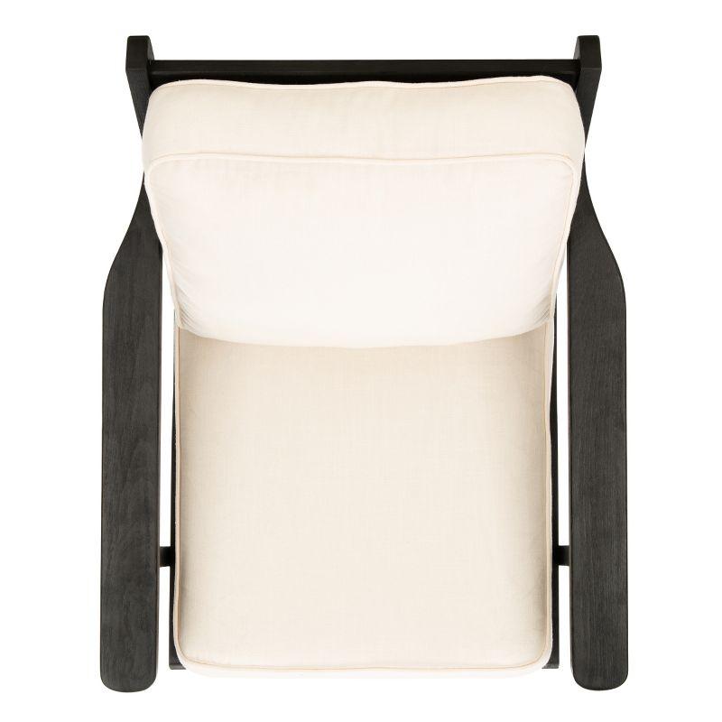 Nico Mid Century Accent Chair - ACH4501A - Bone/Black - Safavieh