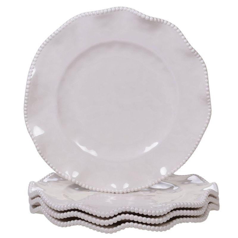 Certified International Perlette 12 Piece Melamine Dinnerware Set, Service For 4