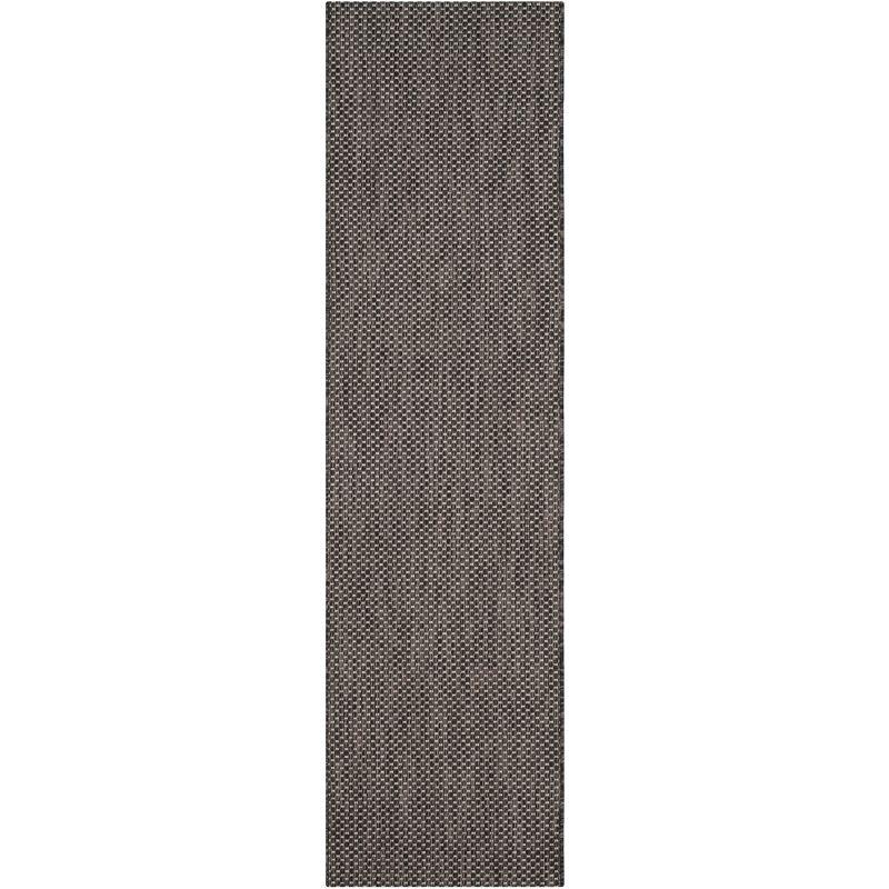 Courtyard CY8521 Power Loomed Indoor/Outdoor Runner Rug - Black/Beige - 2'3"x6'7" - Safavieh.