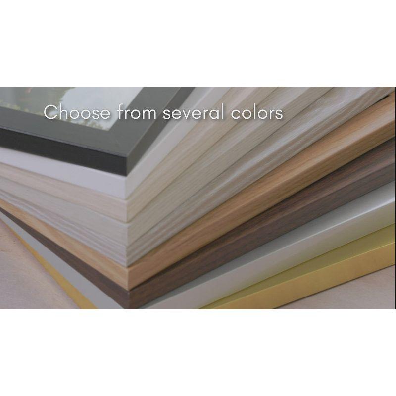 Americanflat Americanflat Picture Frame - Frame with Mat - Wide Molding - Shatter-Resistant Glass