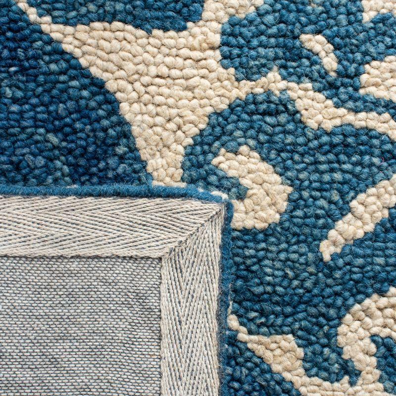 Roslyn ROS525 Hand Tufted Area Rug - Blue/Ivory - 6'x9' - Safavieh.