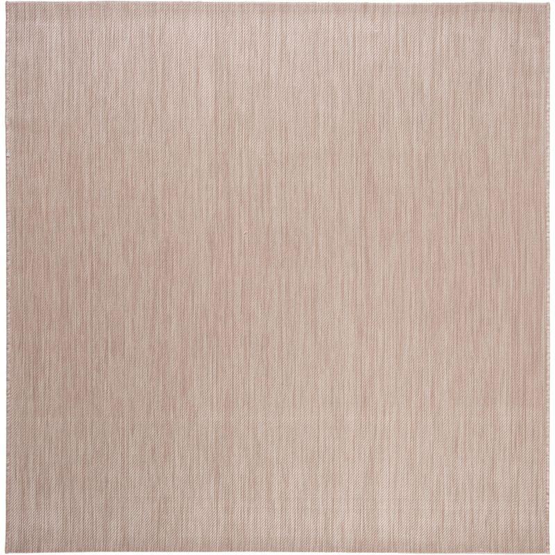 Beach House BHS218 Power Loomed Indoor/Outdoor Area Rug - Beige - 6'7"x6'7" - Safavieh