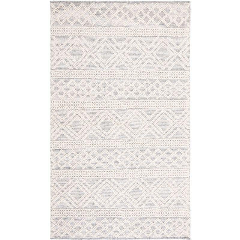 Natura NAT830 Hand Woven Area Rug - Ivory/Blue - 8'x10' - Safavieh.
