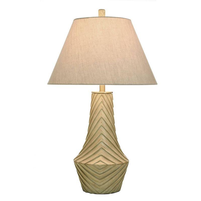 Morgana Modern Gray Table Lamp with Linen Shade