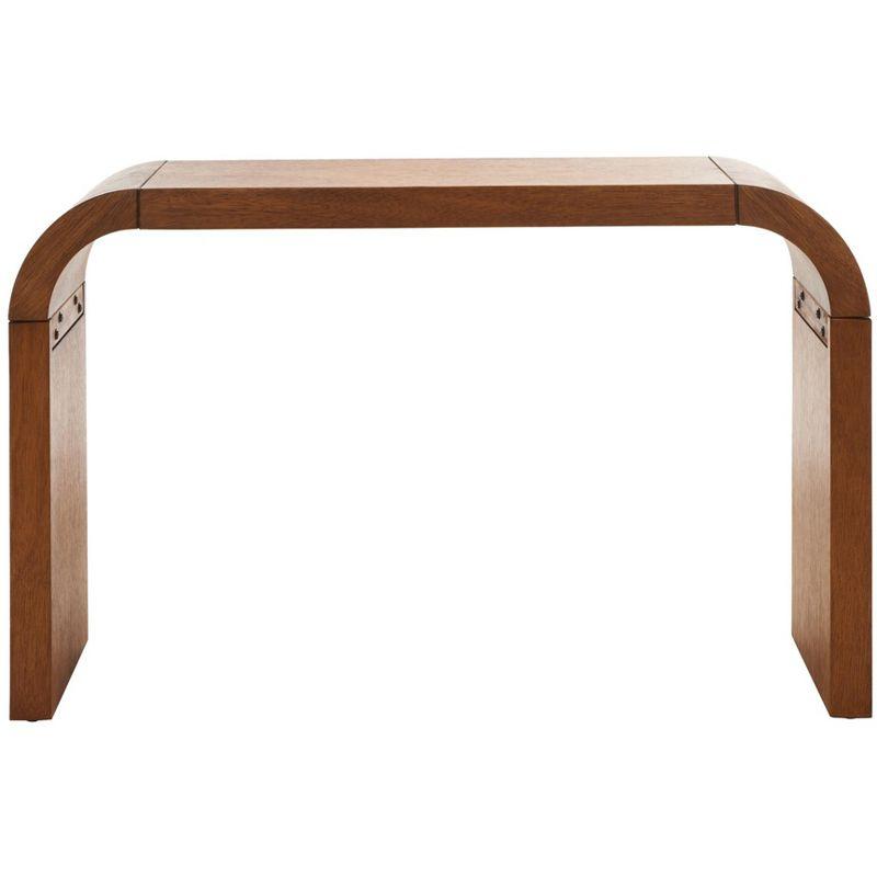 Liasonya Curved Console Table - CNS6604A - Brown - Safavieh