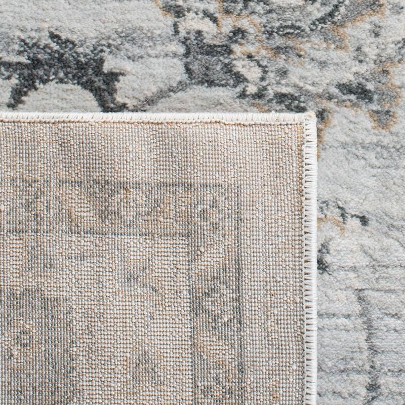 Isabella ISA940 Power Loomed Area Rug - Light Grey/Cream - 5'3"x7'6" - Safavieh