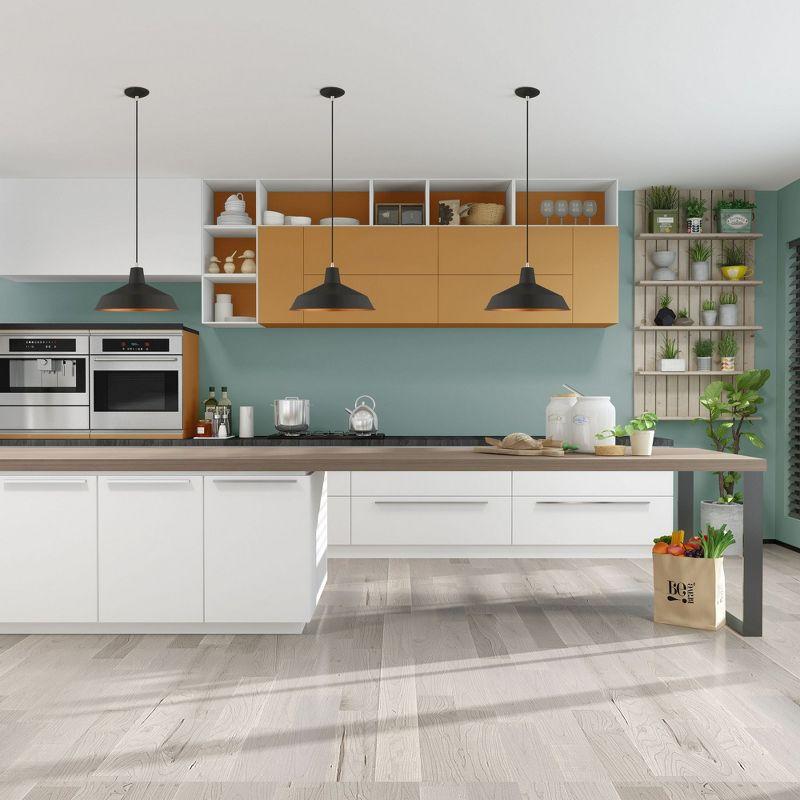 Livex Lighting Metal Shade 1 - Light Chandelier in  Black