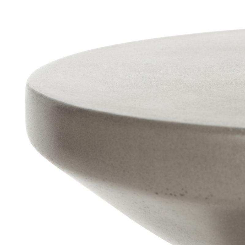 Jiraiya Concrete Accent Stool - Indoor/Outdoor - VNN1033 - Gray - Safavieh